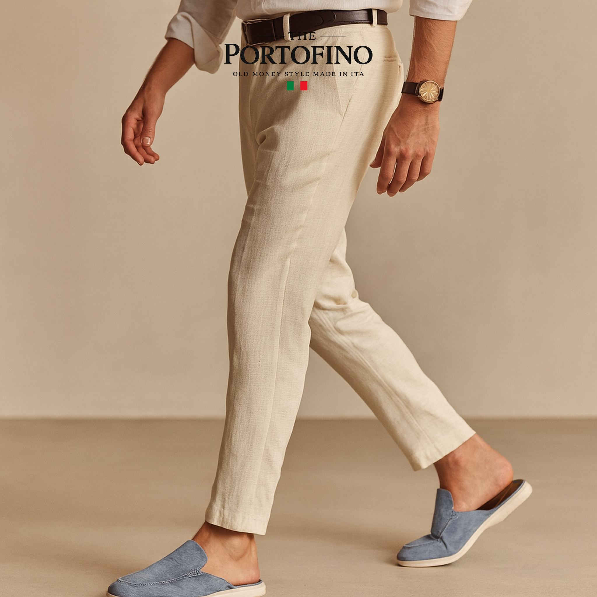 Powder Blue Suede Mule, worn