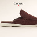 Aubergine Suede Mule