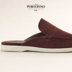 Aubergine Suede Mule