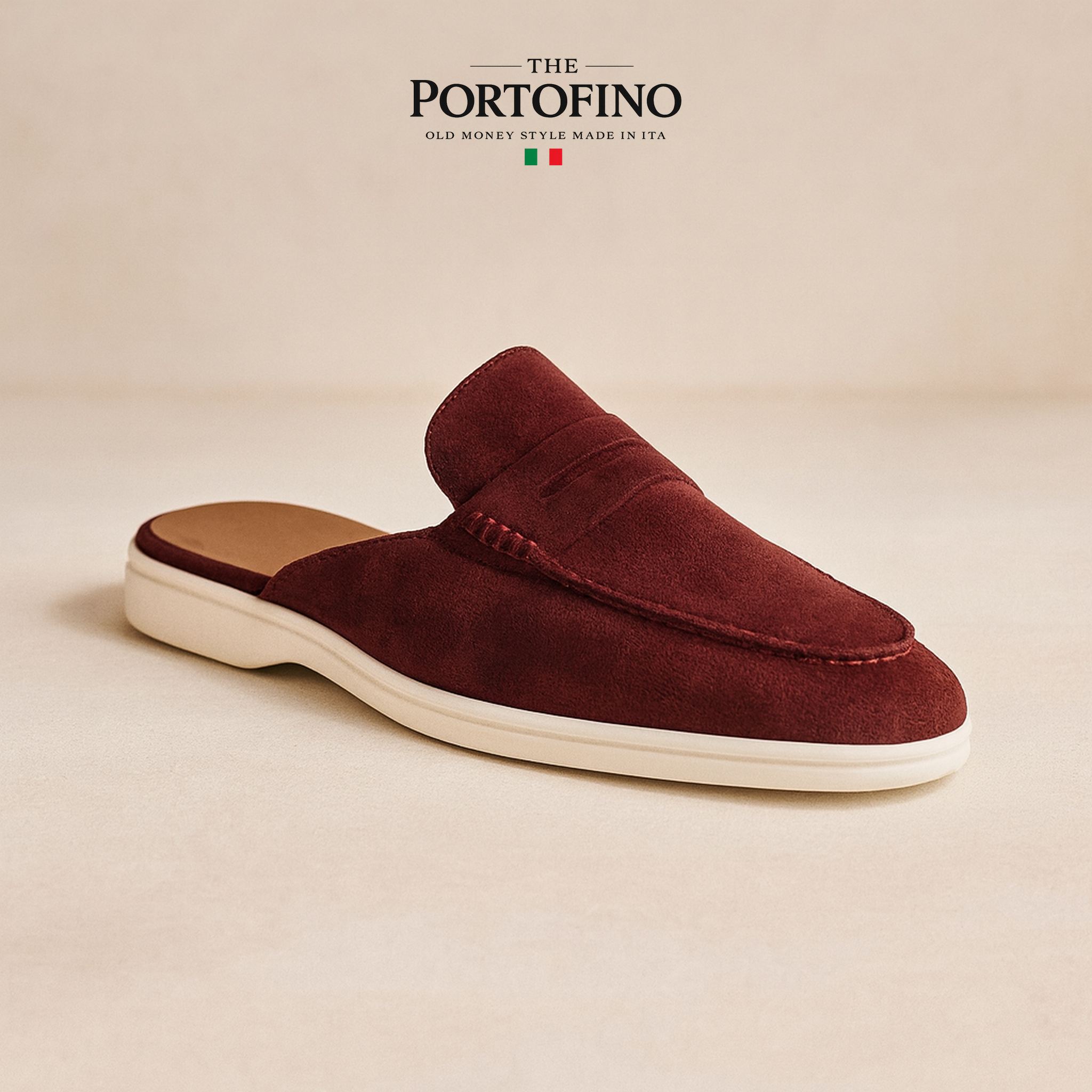 Bordeaux Suede Mule