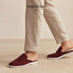 Bordeaux Suede Mule, worn