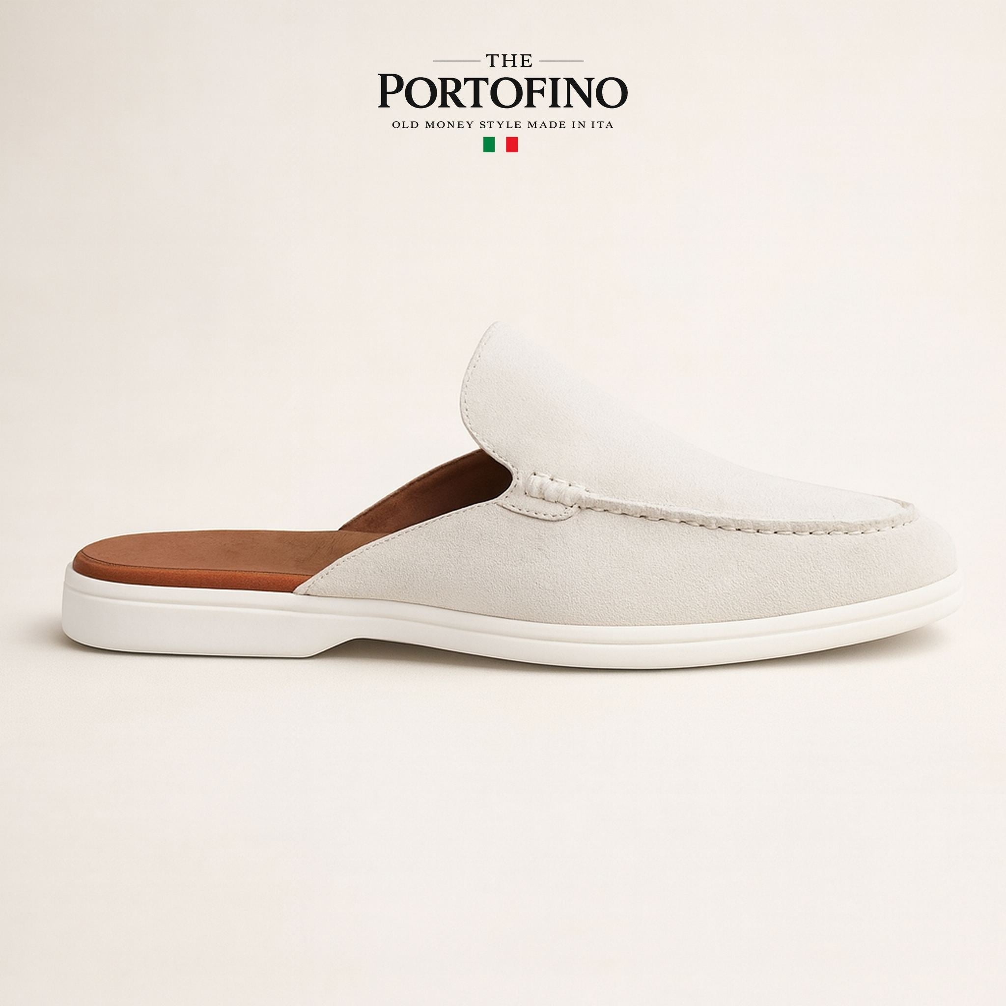 Ivory Suede Mule