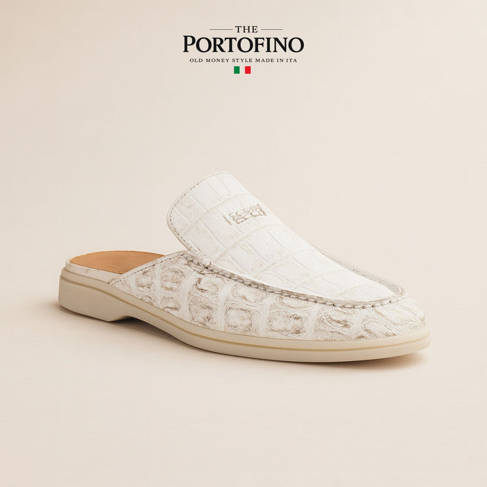 Ivory Croco Mule