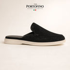 Black Croco Mule