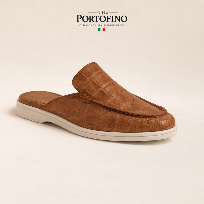 Cognac Croco Mule