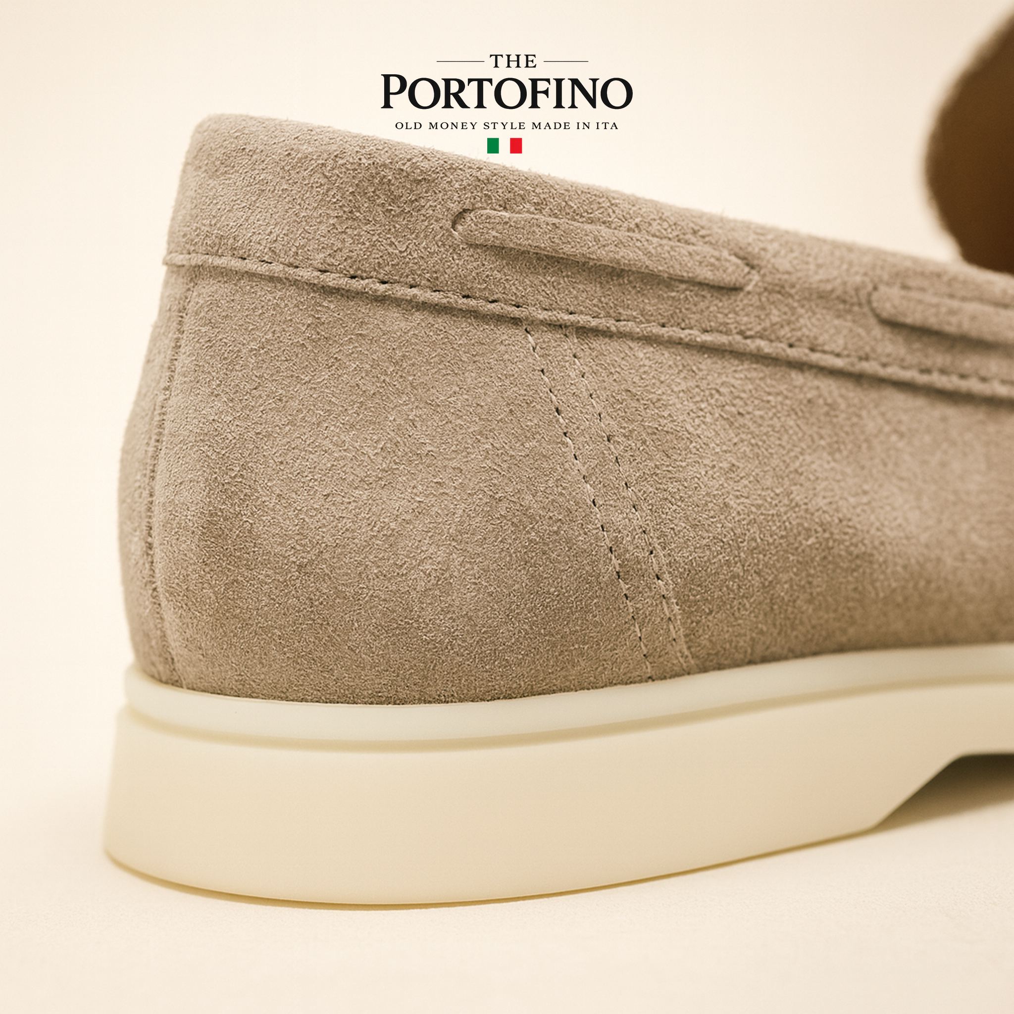 Taupe Riviera Loafer, detail