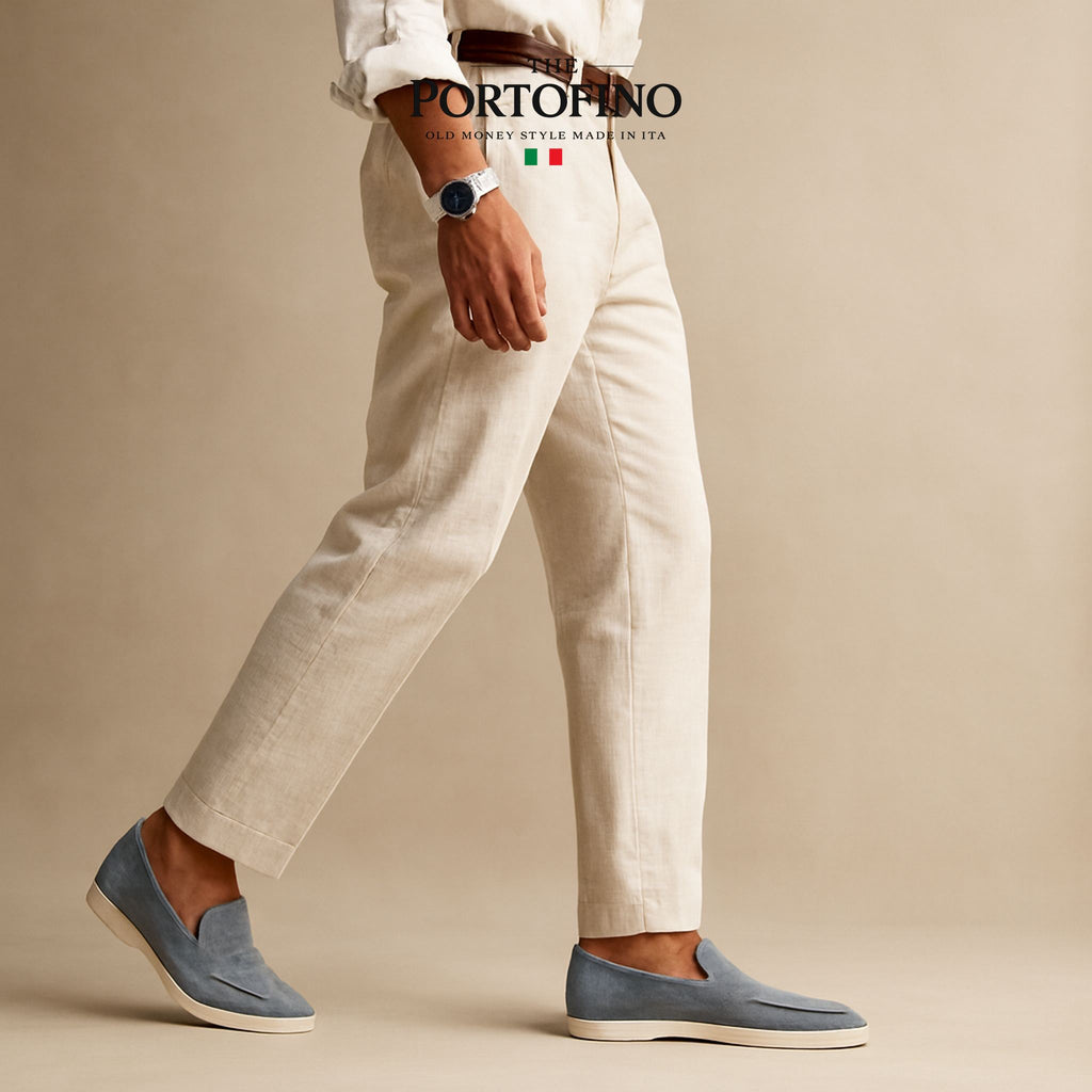 Powder Blue Riviera Loafer, worn