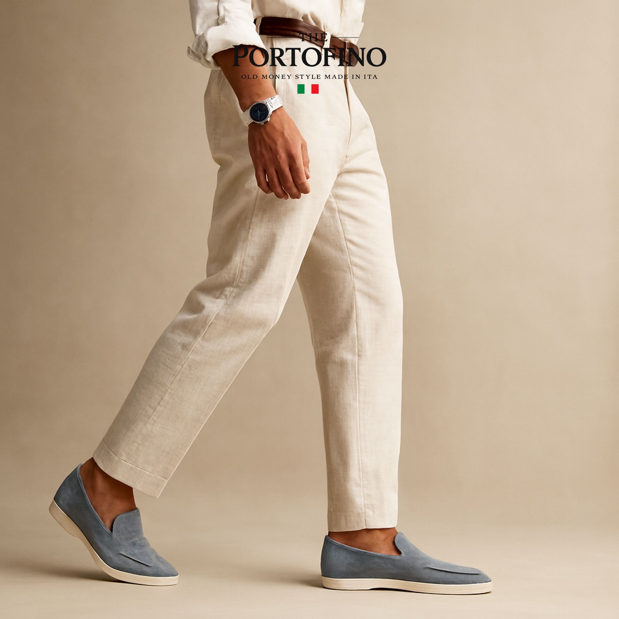 Powder Blue Riviera Loafer, worn