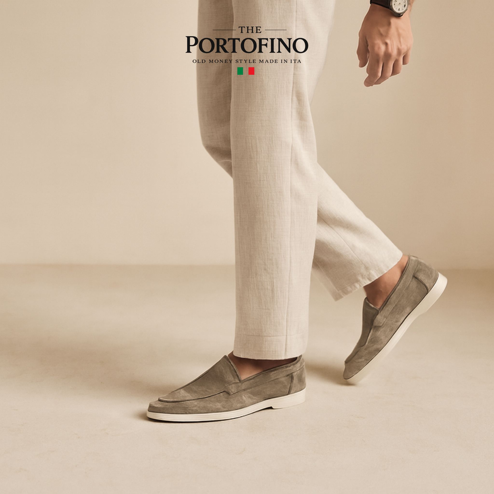 Stone Riviera Loafer, worn