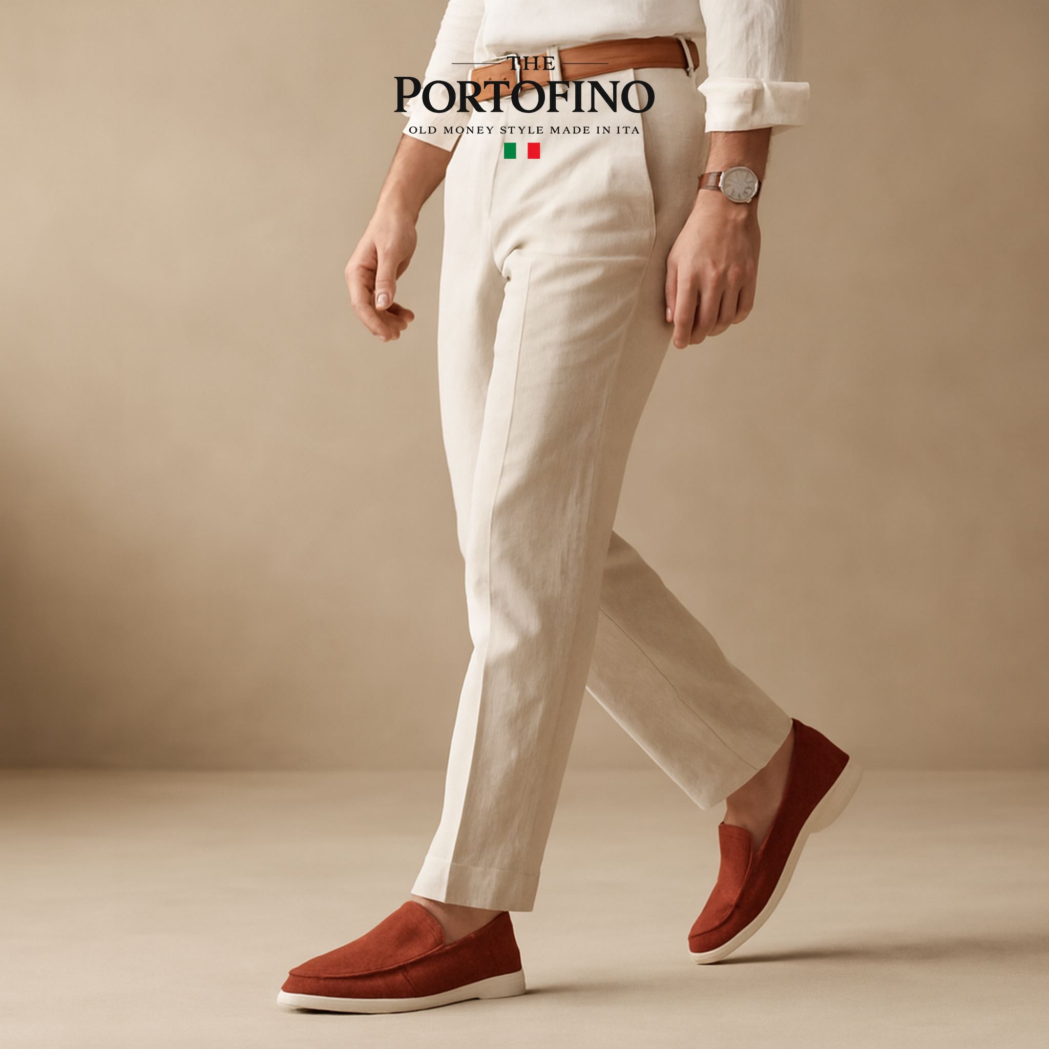 Brick Red Riviera Loafer, worn