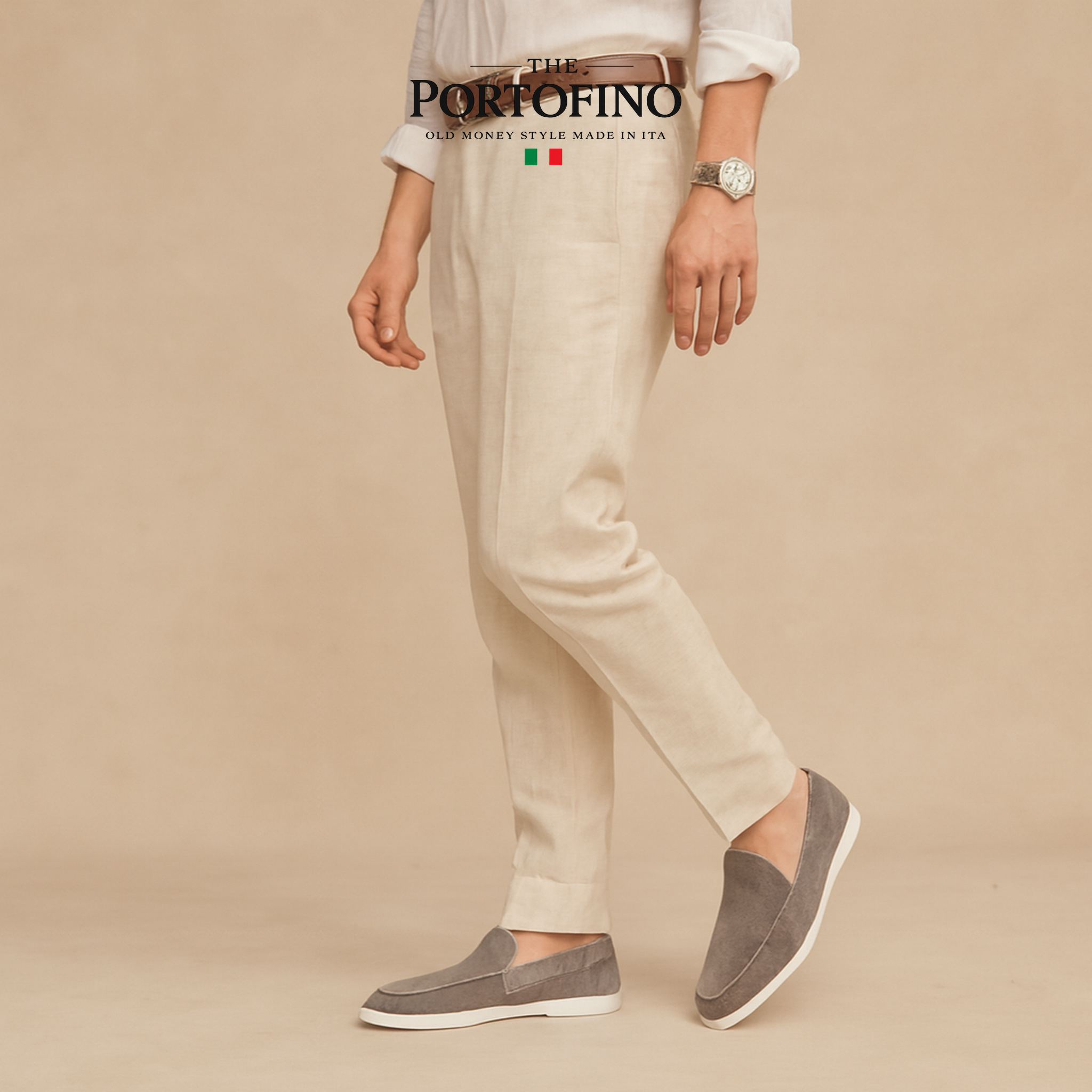 Slate Grey Riviera Loafer, worn