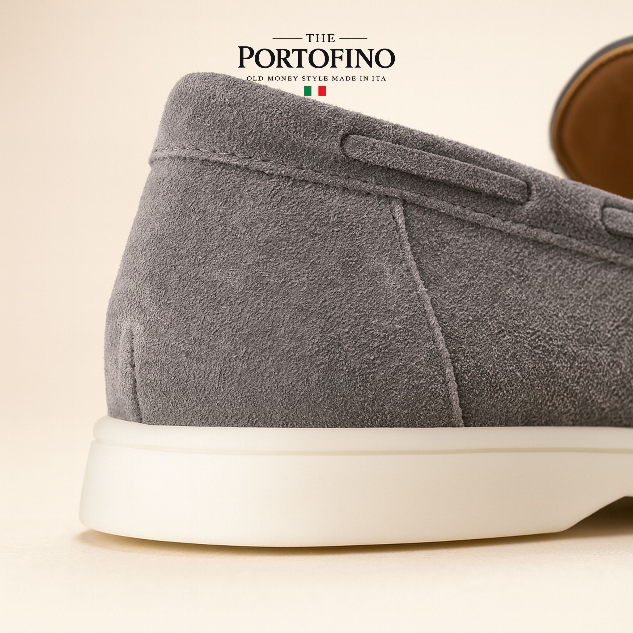 Slate Grey Riviera Loafer, detail