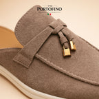 Stone Bit Mule, suede close-up