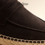Espresso Espadrille Loafer, close-up