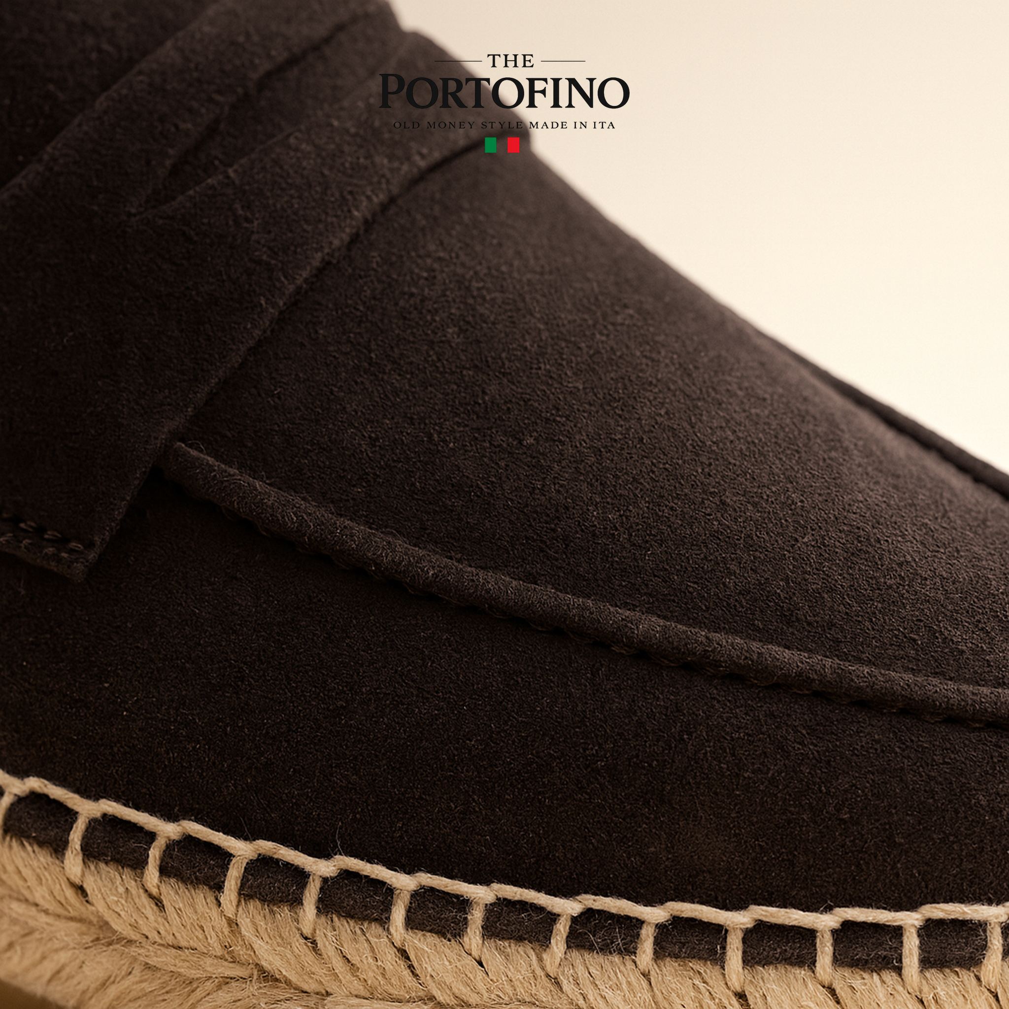Espresso Espadrille Loafer, close-up