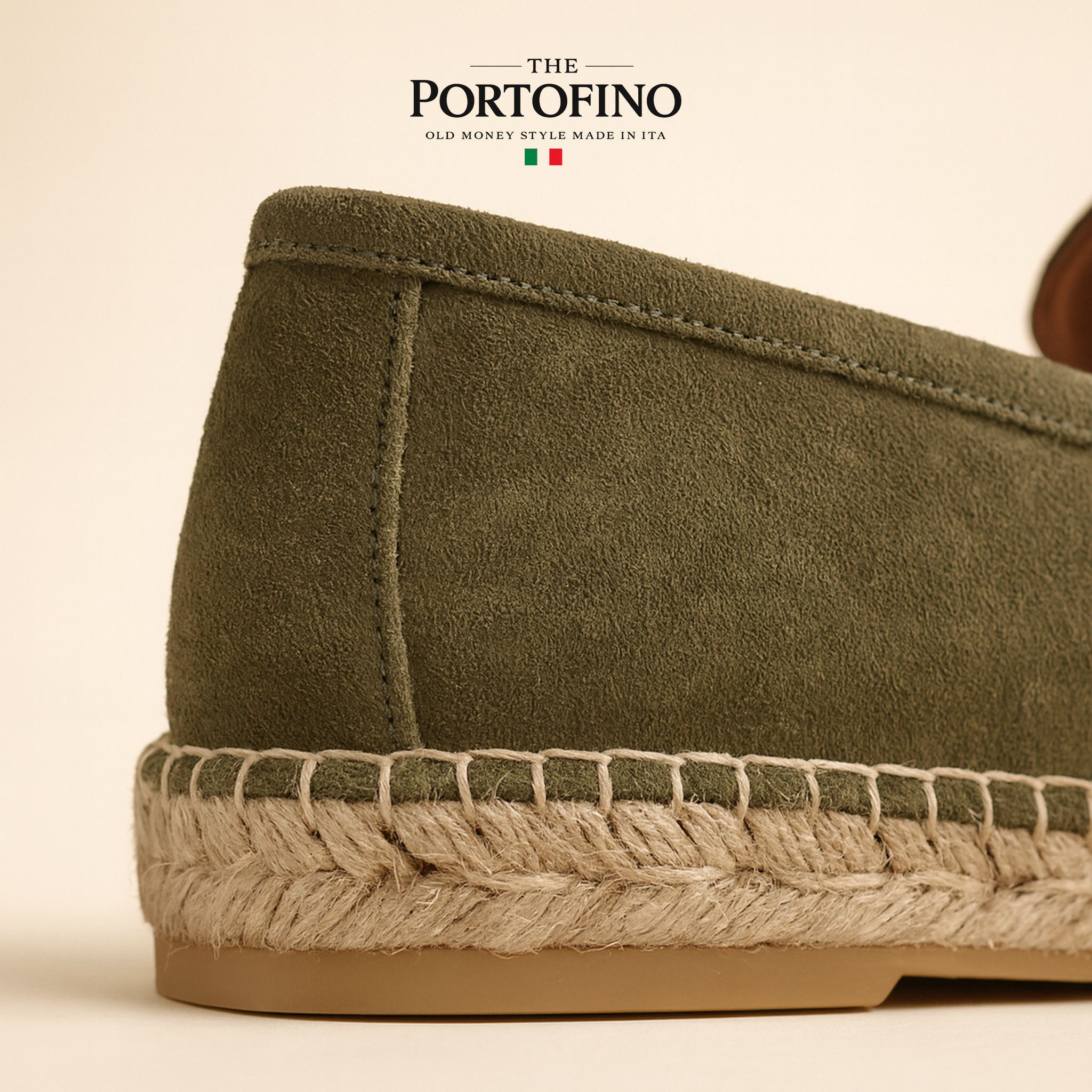 Olive Espadrille Loafer, detail