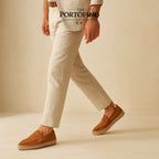 Cognac Espadrille Loafer, worn