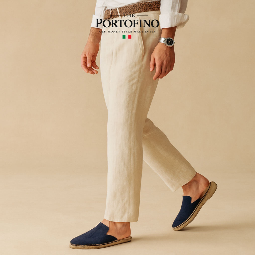 Navy Espadrille Mule, worn