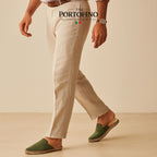 Olive Espadrille Mule, worn