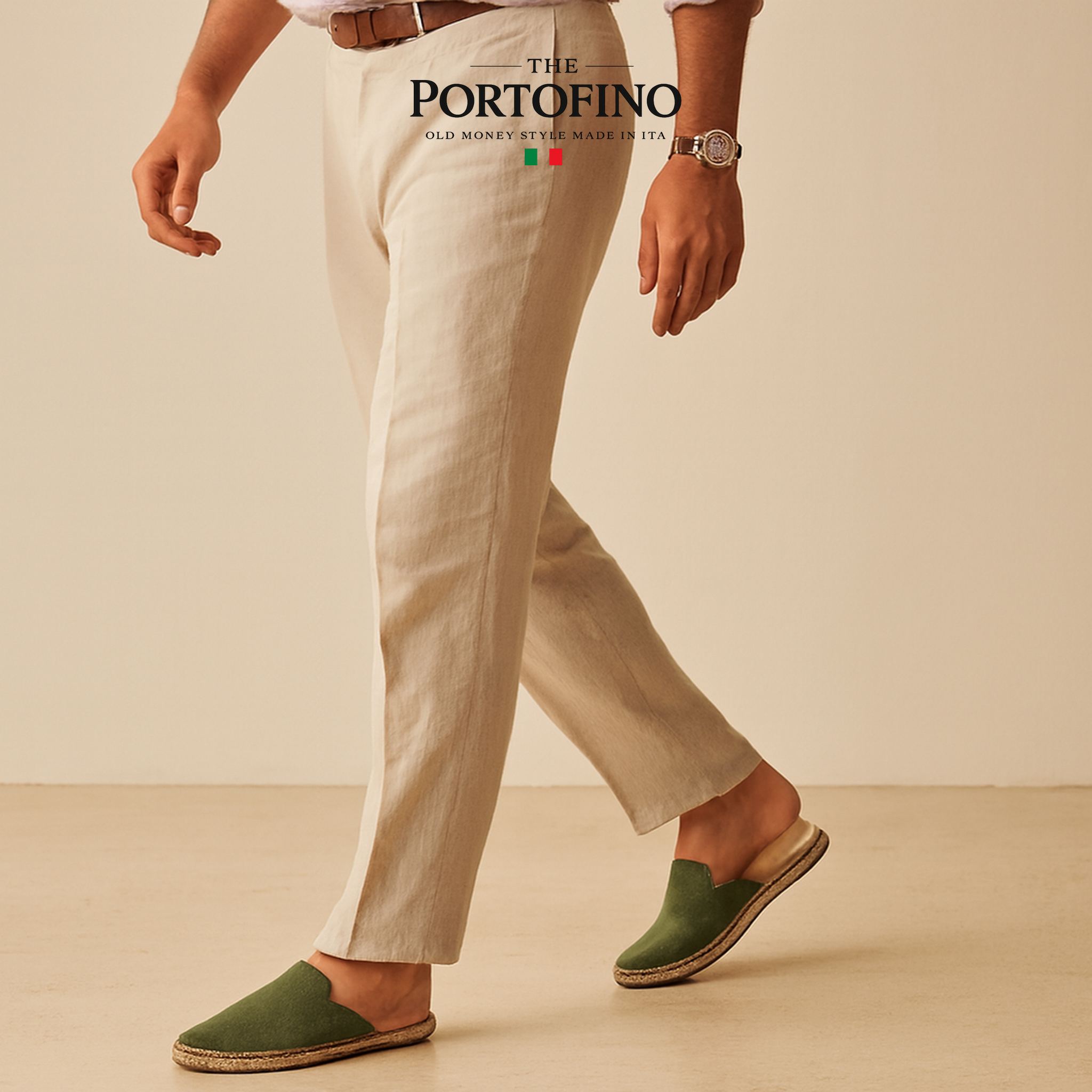 Olive Espadrille Mule, worn