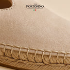 Stone Espadrille Mule, close-up