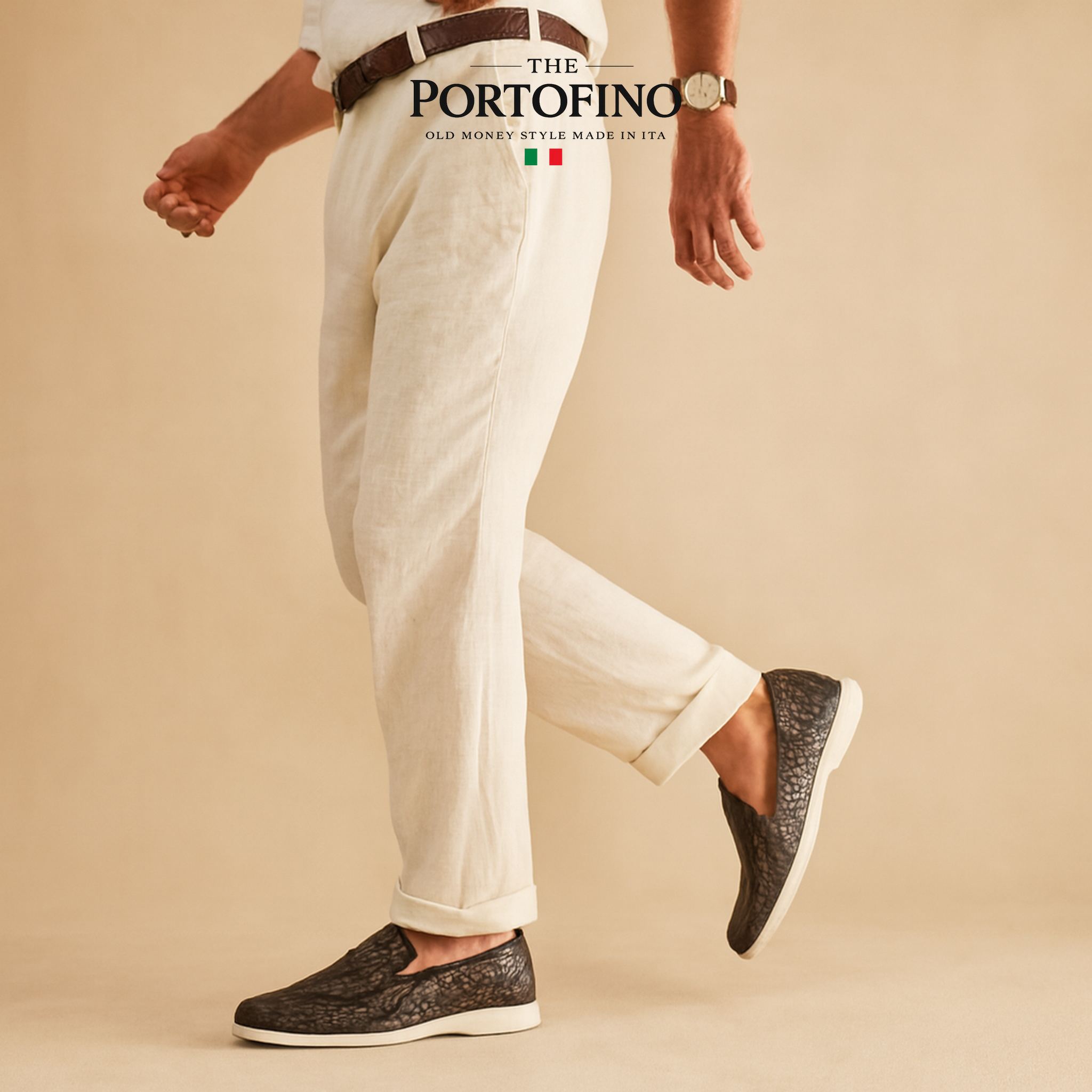 Espresso Woven Loafer, worn