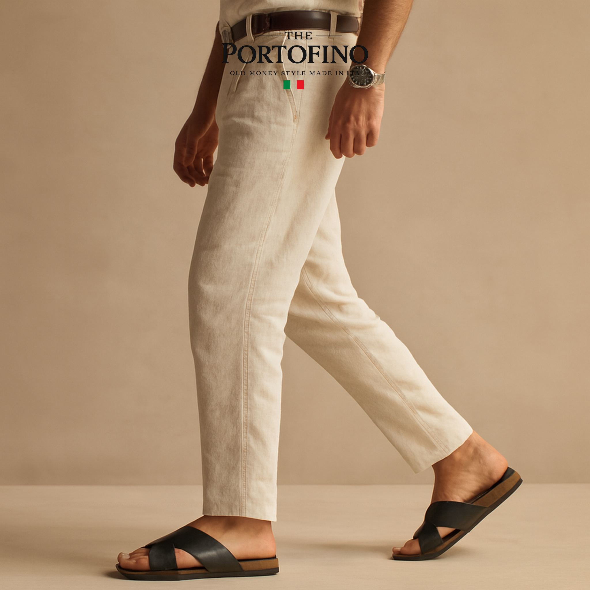 Black Cross Slide, worn