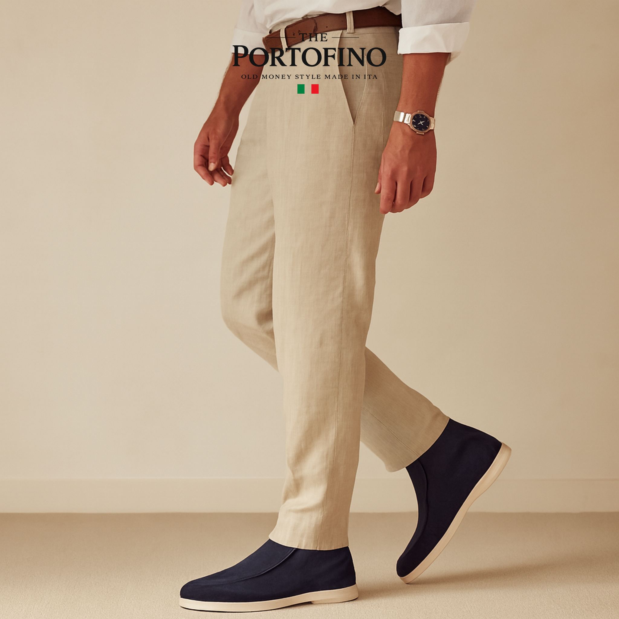 Navy Riviera Boot, worn