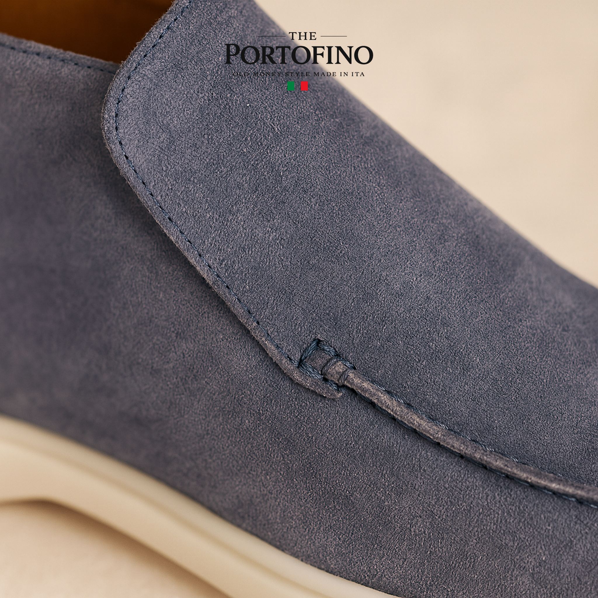 Denim Riviera Boot, suede close-up
