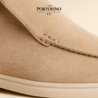 Sand Riviera Boot, suede close-up