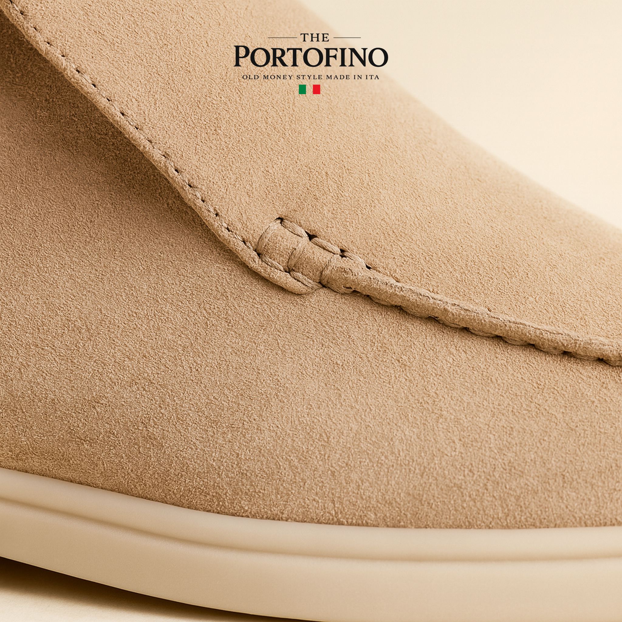 Sand Riviera Boot, suede close-up