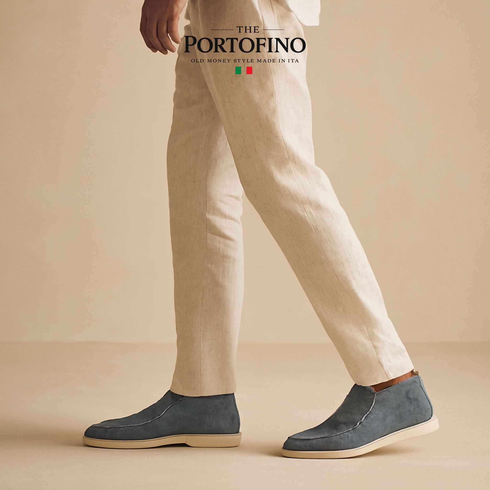 Slate Blue Riviera Boot, worn